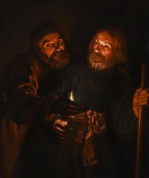 FLEMISH SCHOOL (17TH CENTURY), THE DENIAL OF SAINT PETER