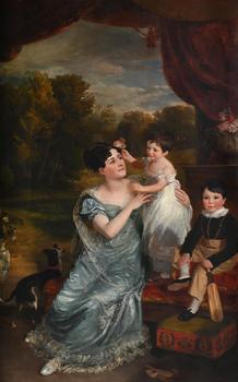 RAMSAY RICHARD REINAGLE (BRITISH 1775-1862), FRANCES TURNER AND HER TWO SONS