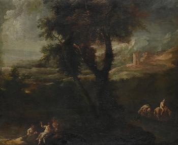 CIRCLE OF ALESSANDRO MAGNASCO (ITALIAN 1667-1749), MOUNTAINOUS LANDSCAPE WITH FIGURES