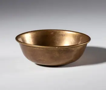 Copper Buddhist offering bowl. China, 19th century