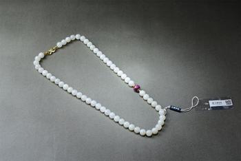 清 和田玉108顆項鏈