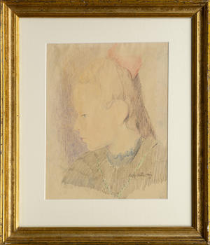 Harry Reuss-L?wenstein (Fulda 1880 - Hamburg 1966). Portrait of a Girl.