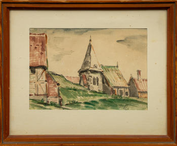 Franz Radziwill (Strohausen 1895 - Wilhelmshaven 1983). Church.