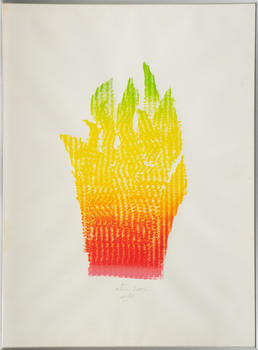 Heinz Mack (Lollar 1931). Flammenhand.