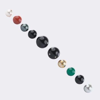 Set of 10 different Ball Clasps.