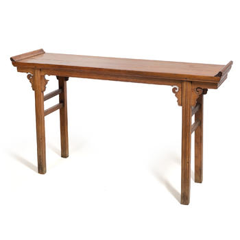 清代 黃花梨翹頭案  A Chinese huanghuali table, Qiaotou'an