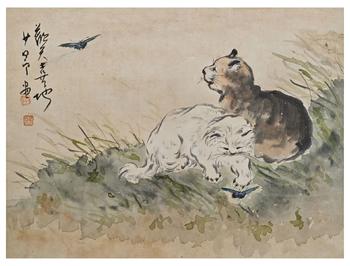 貓蝶圖