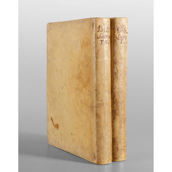 Biblia Sacra Vulgate Editionis, due volumi,