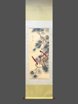 潘靜淑 益壽延年圖 紙本立軸