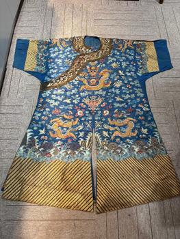 清代 緙絲龍袍