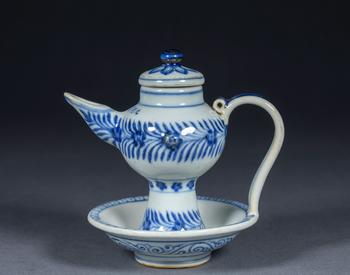 明宣德 青花油壺