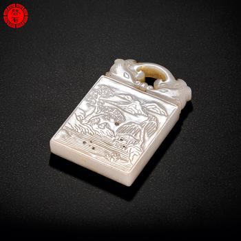 明 “枝山”款山水詩文牌