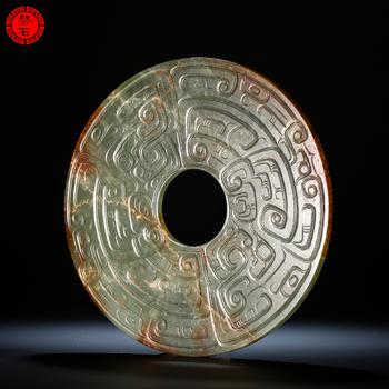 明 龍鳳紋玉璧