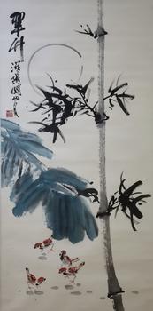 竹雀圖
