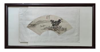 蘇曼殊/山水扇面