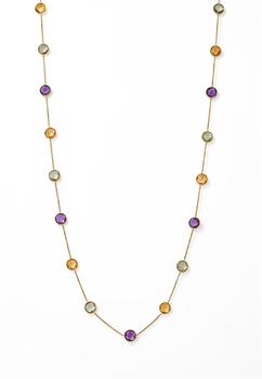 A QUARTZ CHAIN NECKLACE