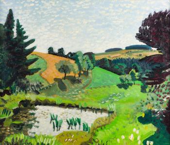 WOLFGANG MATTHEUER – 'LANDSCHAFT BEI ZEULENRODA' (1959)