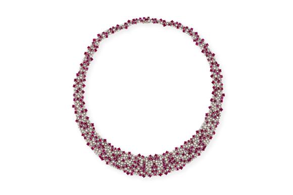 Hargesheimer Kunstauktionen DüsseldorfRUBIN BRILLANT COLLIER