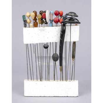 Assortment of hat pins, 19th and 20