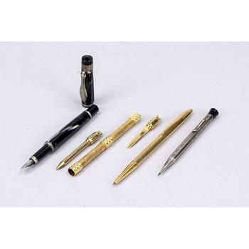 4 writing instruments, 20th century