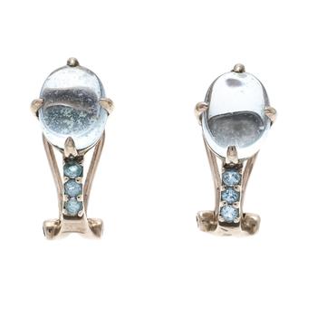 Blue topaz clip-on earrings RG 333/