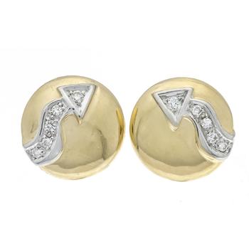 Bouton diamond stud earrings GG/WG