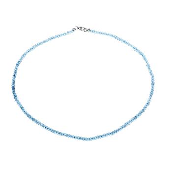 Blue topaz necklace, 925/000 silver