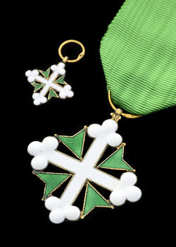 Italie / Royaume d'Italie, Ordre des Saints Maurice et Lazare, fondé en 1572, croix de Chevalier