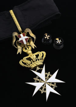 Ordre Souverain Militaire Hospitalier de St Jean de Jérusalem, de Rhodes et de Malte, croix de Chevalier de grace et dévotion