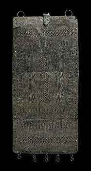 Grande plaque rectangulaire pectorale ou de harnachement en bronze, Luristan, fin IIe - début Ier millénaire av. J.-C., 44 x 20 cm