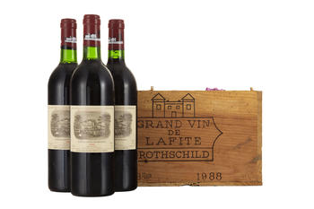 Ch. Lafite Rothschild, 1988, Pauillac, 1er grand cru classé, 12 bts, CBO