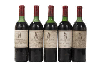 Ch. Latour, 1966, Pauillac, 1er grand cru classé, 5 bts