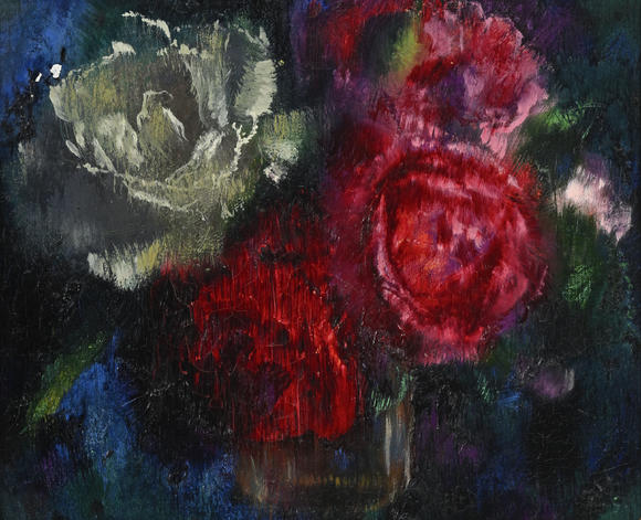 Piguet - H?tel des VentesAugusto Giacometti (1877-1947),  Rosen , 1928 (juillet), huile sur toile, signée, datée et titrée au verso, 25x29,5 cm