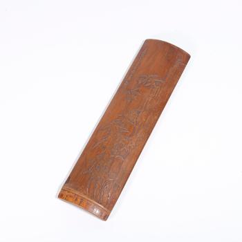 竹雕竹紋臂擱