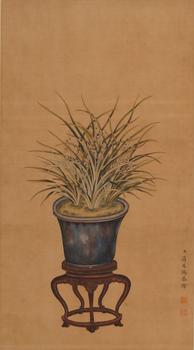Jiang Tingxi Flowers (Hanging Scroll)