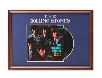 Rolling Stones signed vinyl record of "12 x 5"