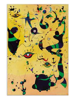 Joan Miro,OIL ON CANVAS