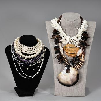 Collection Of Vintage 80s Necklaces