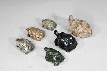 Collection Of Turtle Figurines Mixed Material