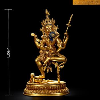 Yongle Period Gilt-Bronze Yab-Yum Buddhist Mother Statue