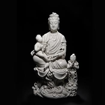 Dehua White-Glazed Songzi Guanyin (Bestowing Children)