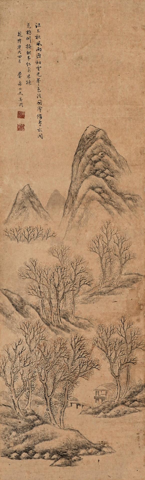 中鴻信奚岡(1746-1803)?秋山小閣
