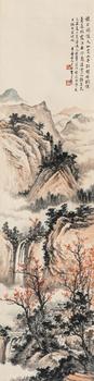 黃君璧（1898-1991）?紅樹秋山