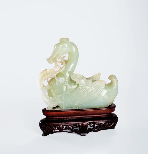 中鴻信|中鴻信2026春季拍賣(mài)會(huì)清 白玉雕鵝擺件