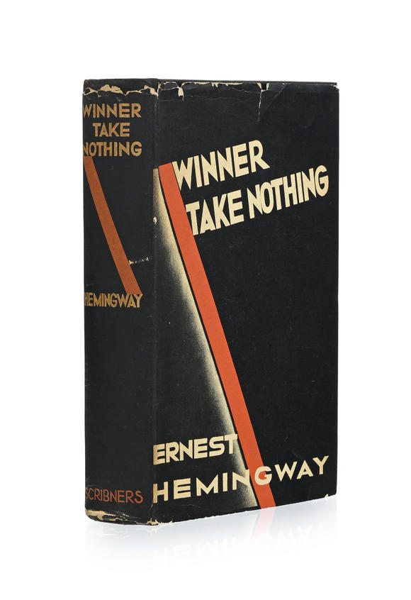 Piguet - H?tel des VentesHEMINGWAY (Ernest). Winner Take Nothing. New York, Charles Scribner’s Sons, 1933. In-8°<br><br><i>HEMINGWAY (Ernest). Winner Take Nothing. New York, Charles Scribner’s Sons, 1933. 8vo., publisher’s full black cloth, publisher’s uncl</i>