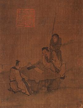 李嵩（1166-1243）?高士論畫圖