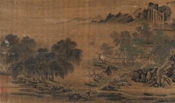 佚名?桃岸春溪圖