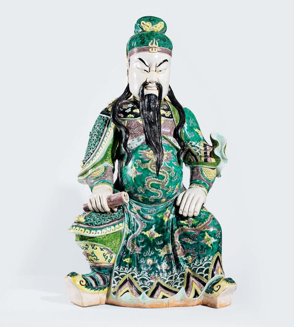 中鴻信|中鴻信2026春季拍賣(mài)會(huì)清 五彩關(guān)公坐像