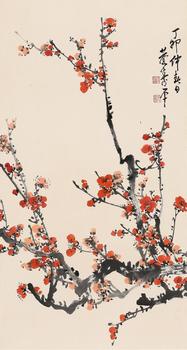 董壽平 紅梅圖