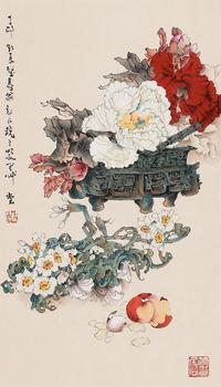 鄭乃珖 花卉清供